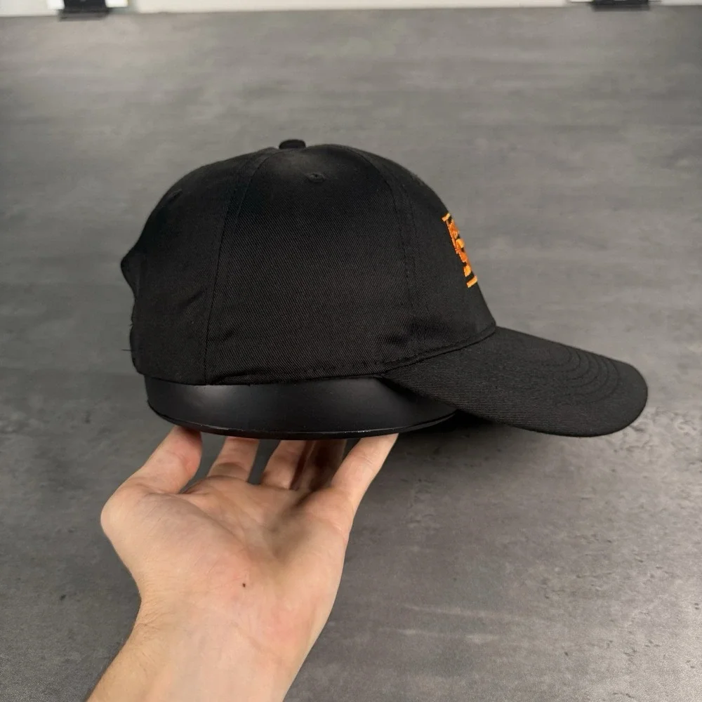 STIHL Chainsaw Snapback Hat Black Orange Trucker Cap‎ Power Tool Work Farm Chore